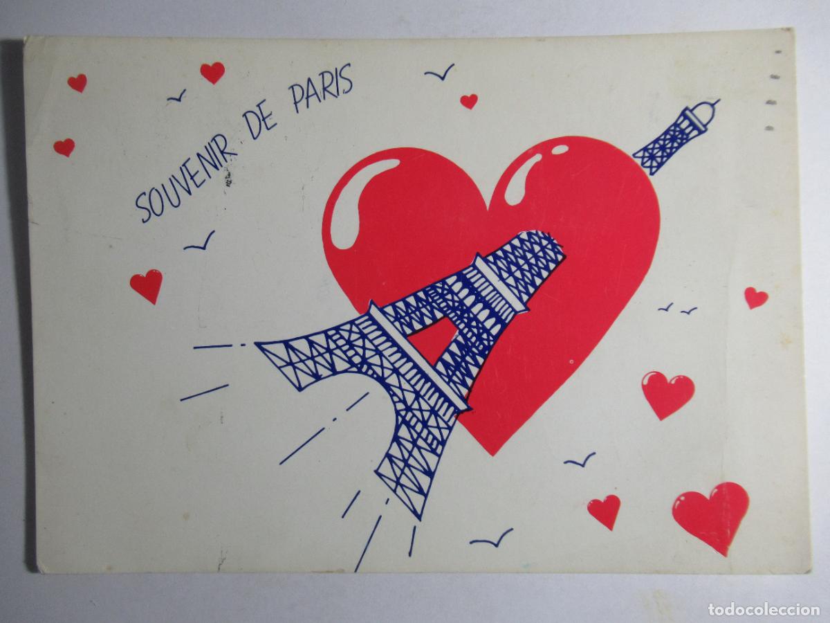 Postales: Souvenir de Paris - Circulada - Foto 1