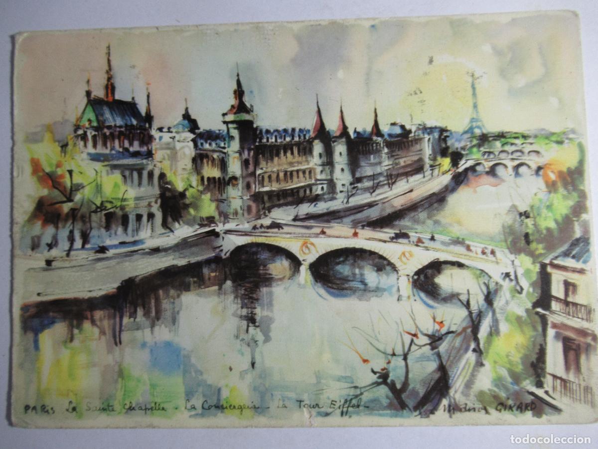 Postales: Par&iacute;s - pintura - Circulada - Foto 1