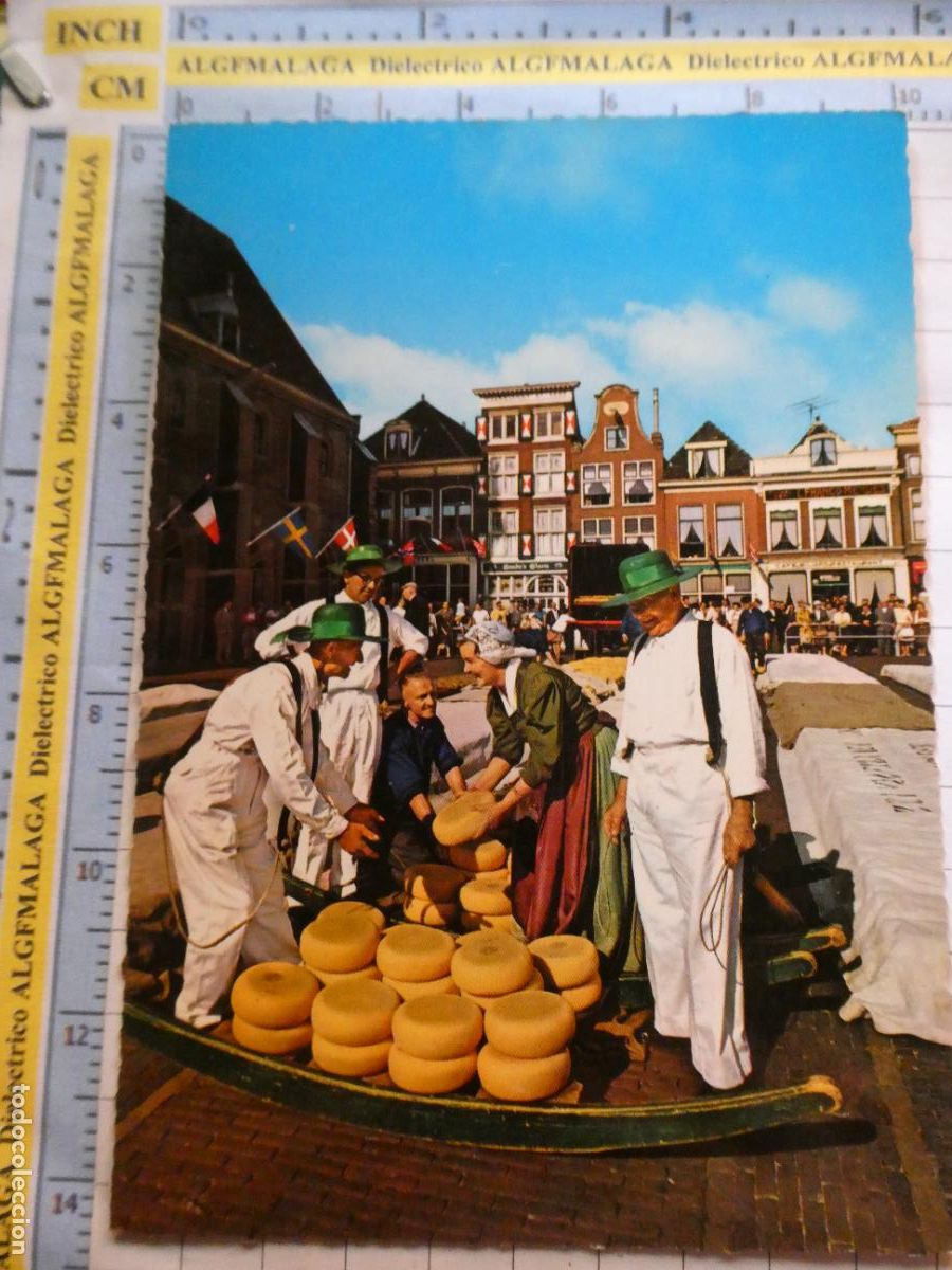 Cartes Postales: POSTAL DE PA&Iacute;SES BAJOS HOLANDA. ALKMAAR KASSMARKT MERCADO QUESO. 1140