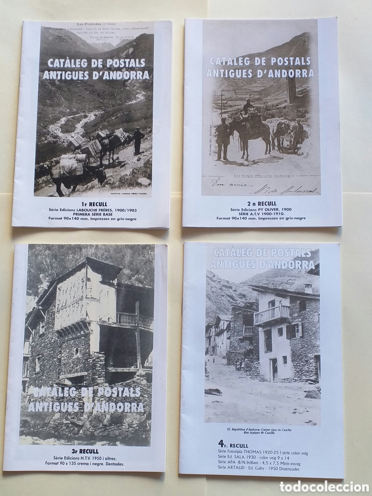 Cartes Postales: COLECCION 4 CAT&Agrave;LEGS DE POSTALS ANTIGUES D'ANDORRA