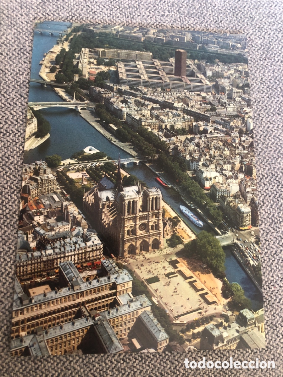 Postales: FRANCIA, PARIS, Notre Dame Vista a&eacute;rea - EDITIONS CHANTAL N&ordm; 438 - S/C. ASM