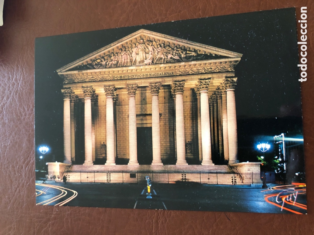 Postales: PARIS ET SES MERVEILLES, L&rsquo;eglise de la Madeleine Iluminada &ndash; EDITIONS GUY 5494&ndash; S/C. ASM