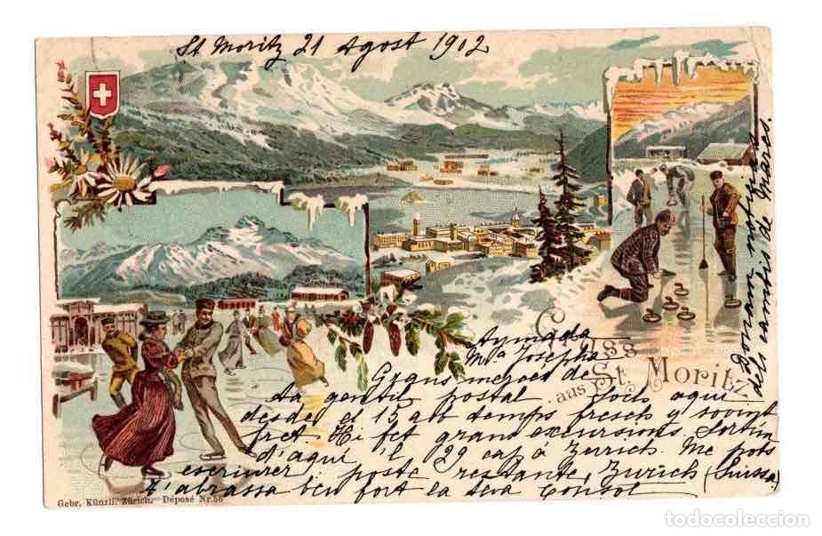 Postcards: TARJETA POSTAL AUS ST. MORITZ. CIRCULADA A LERIDA. A&Ntilde;O 1902