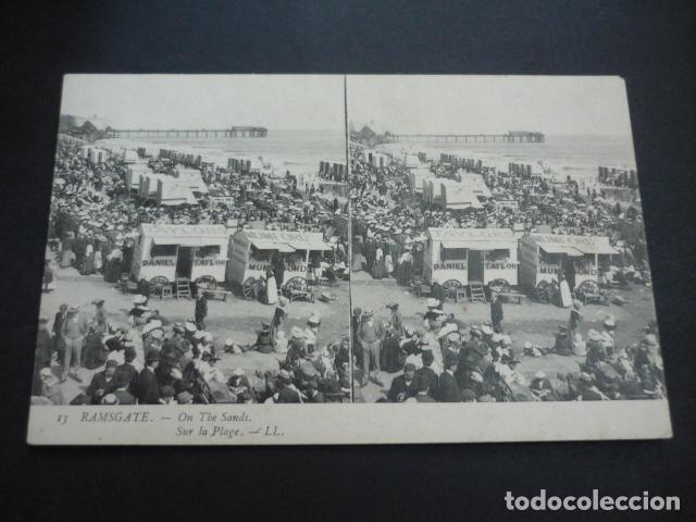 Postales: RAMSGATE INGLATERRA POSTAL ESTEREOSCOPICA - Foto 1