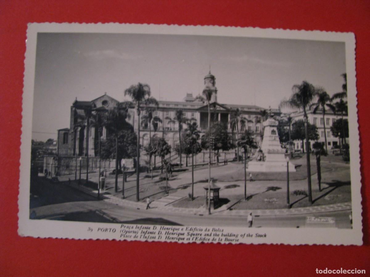 Postkarten: POSTAL FOTOGRAFICA DE PORTUGAL. PORTO. PRA&Ccedil;A INFANTE D. HENRIQUE E EDIFICIO DA BOLSA
