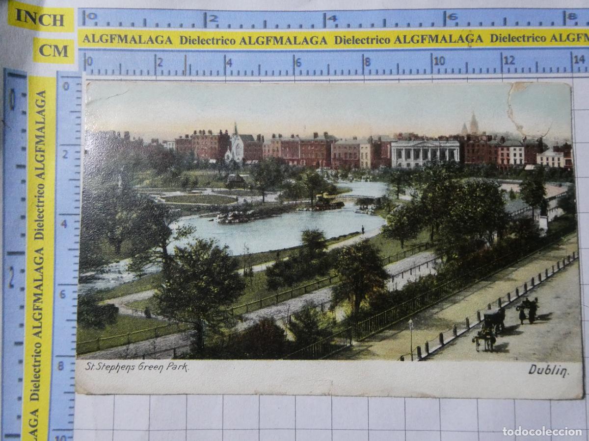 Postales: ANTIGUA POSTAL DE IRLANDA. A&Ntilde;O 1905 DUBLIN ST STEPHENS GREEN PARK. 2491