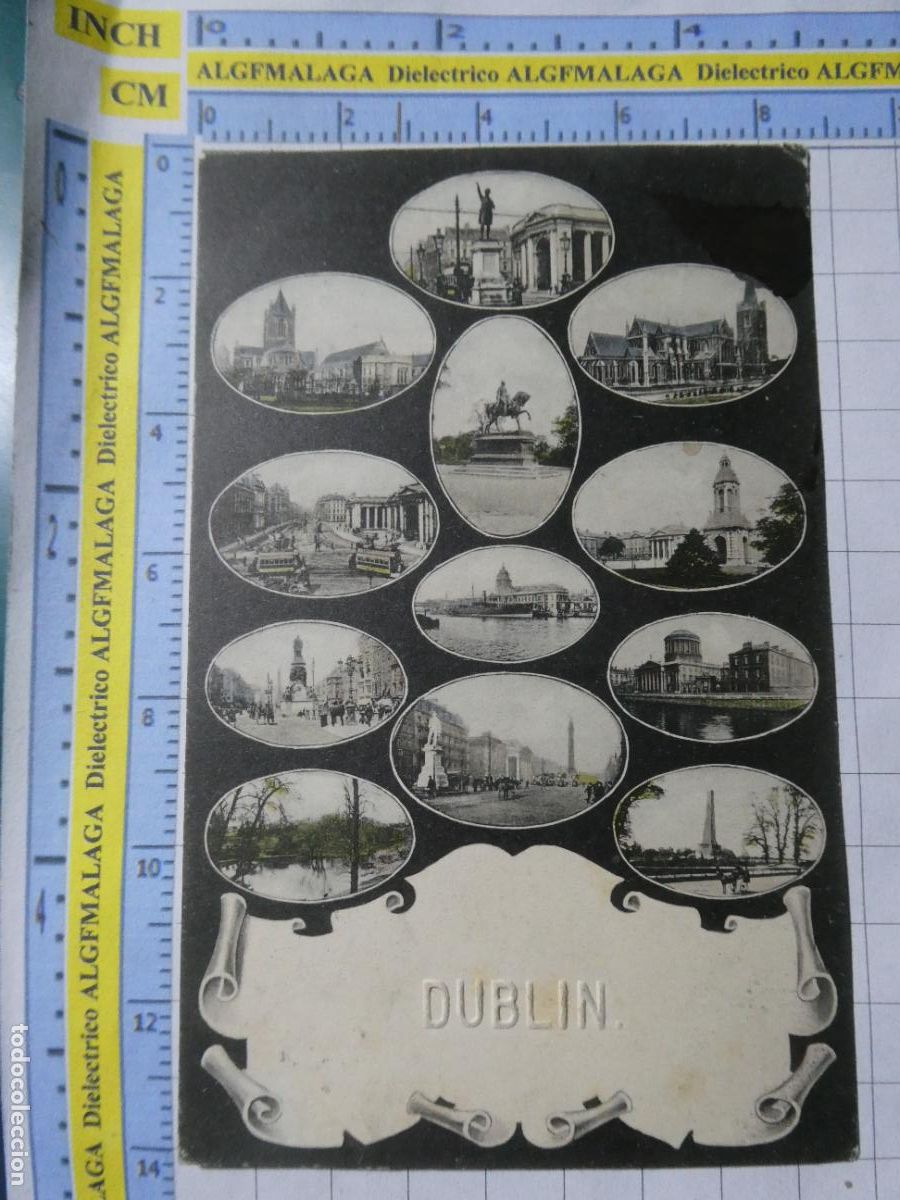 Postais: ANTIGUA POSTAL DE IRLANDA. A&Ntilde;O 1906. DUBLIN VISTAS. 2493