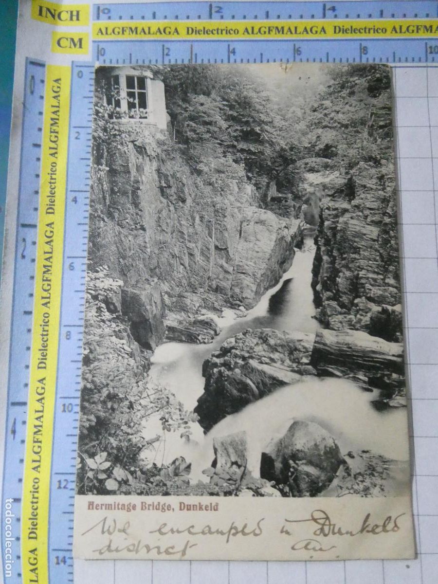 Cartes Postales: ANTIGUA POSTAL DE ESCOCIA. A&Ntilde;O 1907. HERMITAGE BRIDGE DUNKELD. 3674