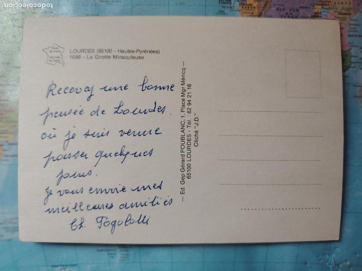 Postales: Postal Lourdes Francia - Foto 2