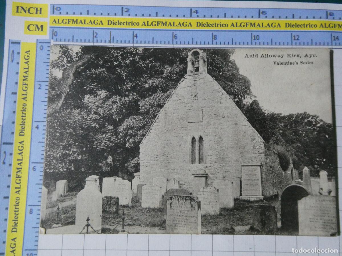 Cartoline: ANTIGUA POSTAL DE ESCOCIA. A&Ntilde;O 1904 AULD ALLOWAY KIRK AYR CEMENTERIO 3700