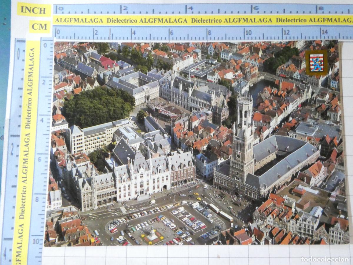 Postales: POSTAL DE B&Eacute;LGICA. BRUJAS BRUGGE VISTA AEREA. 2636