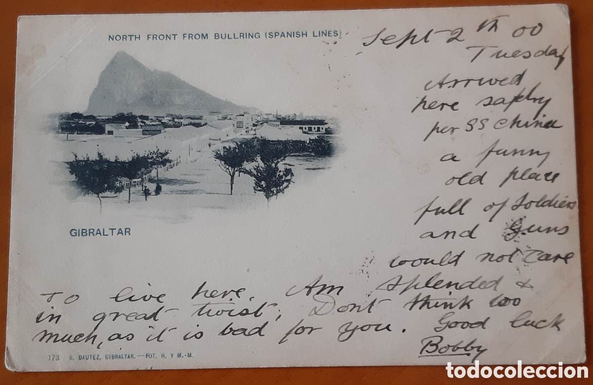 Cartoline: Postal Gibraltar. Escrita y circulada. R8555
