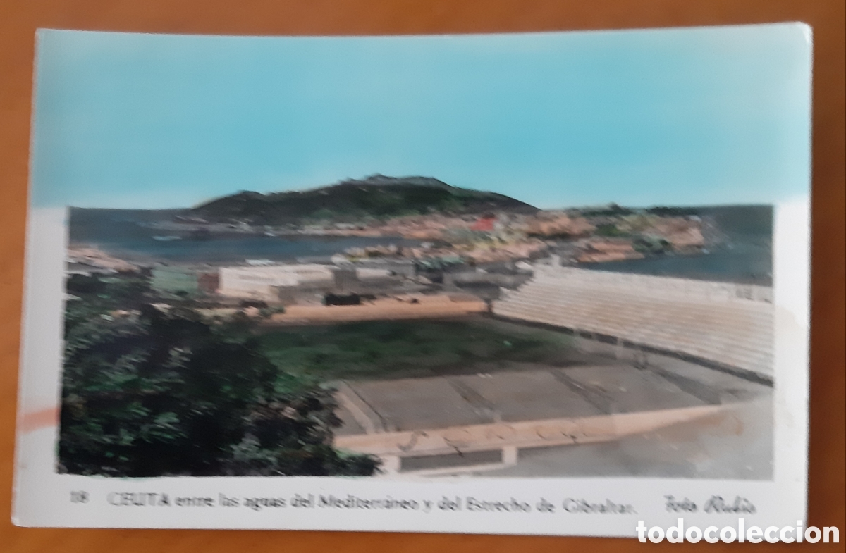 Cartoline: Postal Ceuta. Entre aguas Mediterr&aacute;neo y Estrecho Gibraltar. Sin escribir. R8573