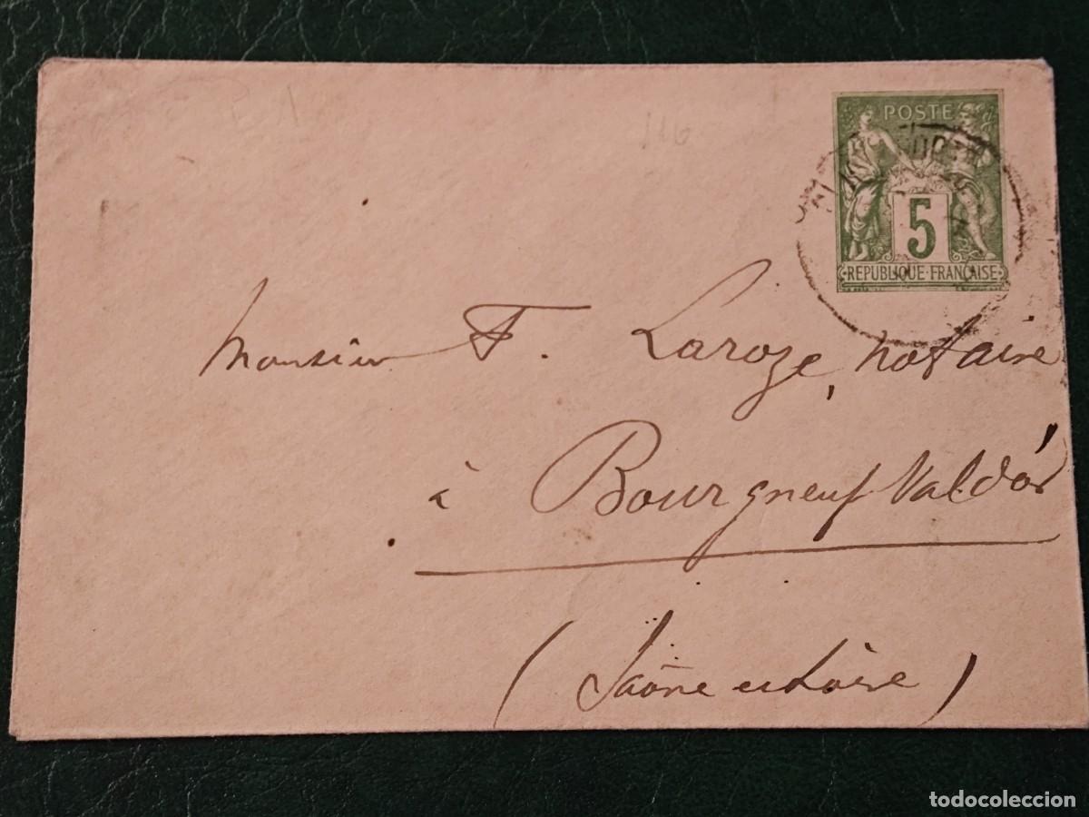 Postales: Sobre antiguo de Francia - Foto 1