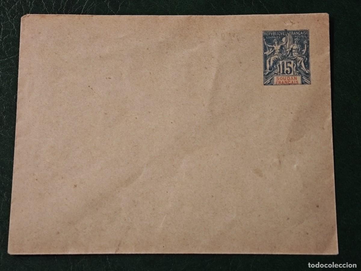 Postales: Sobre antiguo de Francia Sud&aacute;n