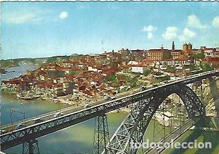 Postkarten: Portugal & Marcofilia, Porto, Puente D.Luiz y Vista Parcial, Oeiras 1964 (7128)