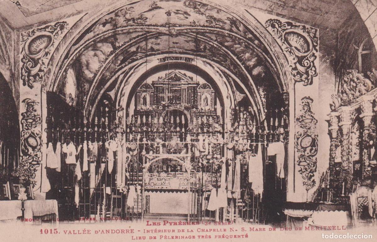 Postales: LES PYR&Eacute;N&Eacute;ES - 1015. VALL&Eacute;E D'ANDORRE. INTERIEUR DE LA CHAPELLE N. S. MARE DE DEU DE MERITXELL