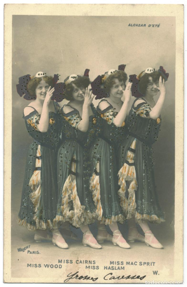 Postais: Postal actriz CAIRNS, Miss & SPRIT, Mac & WOOD, Miss & HASLAM, Miss_W &Eacute;toile. 545-8. Alcazar d'&eacute;t&eacute;.