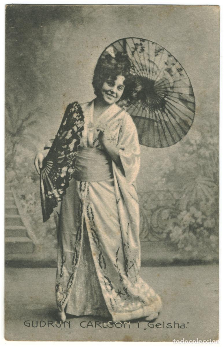 Postais: Postal actriz CARLSON, Gudrun_Paul Heckscher. 2305. As Geisha (1905)
