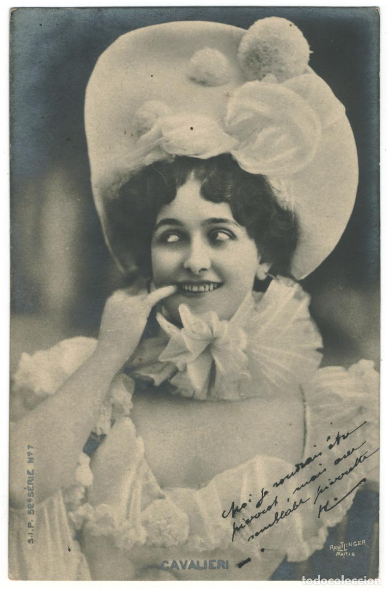 Postais: Postal soprano CAVALI&Eacute;RI, Lina_SIP. 52-7. Photo Reutlinger (1902)