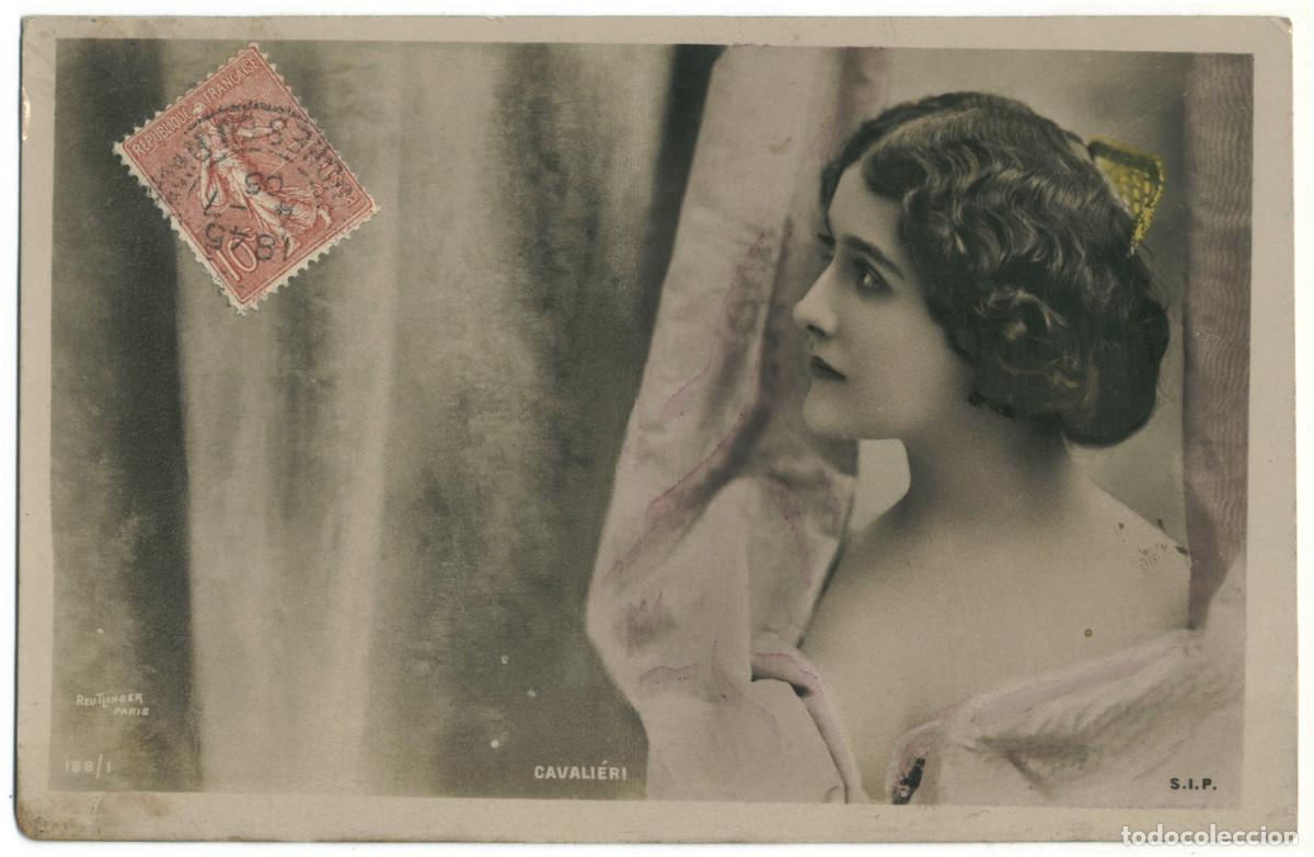 Postais: Postal soprano CAVALI&Eacute;RI, Lina_SIP. 188-1. Photo Reutlinger (1906)