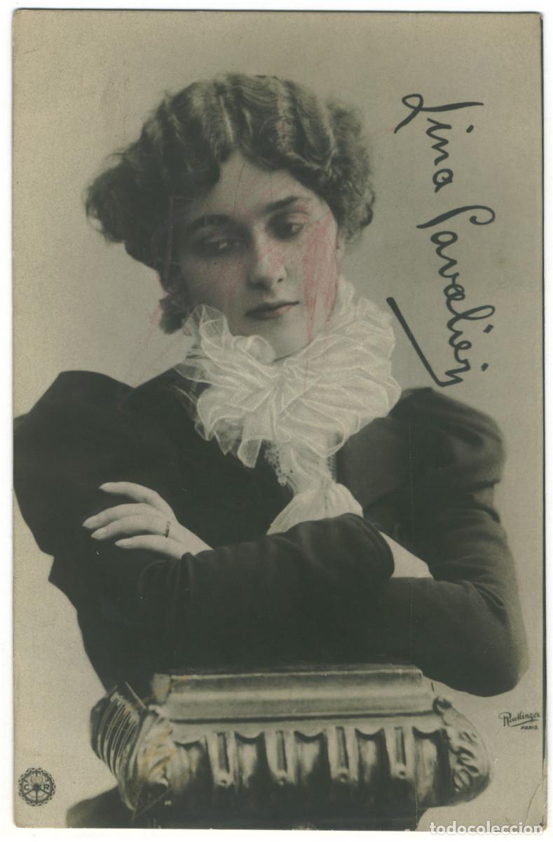 Postais: Postal soprano CAVALI&Eacute;RI, Lina_TCR. NPG. Photo Reutlinger. Editorial Sign (N/C)