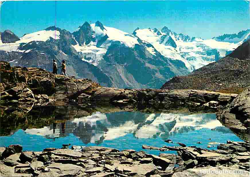 Cartes Postales: Italie - Lac Lauson - Au fong les Glaciers de Gran Paradisio - CPM - Voir Scans Recto-Verso