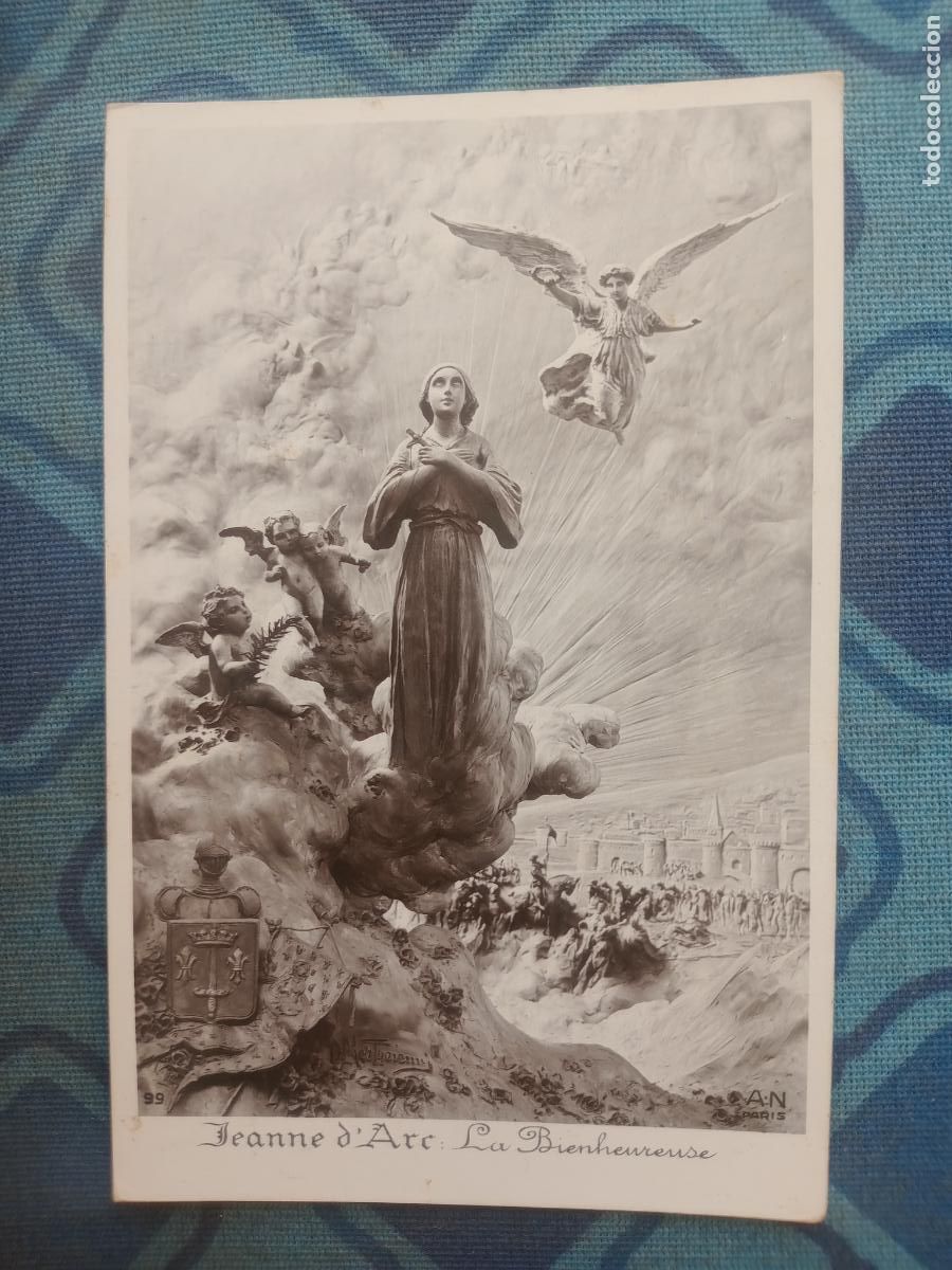 Postales: Juana de Arco. Postal escrita 1910 - Foto 1