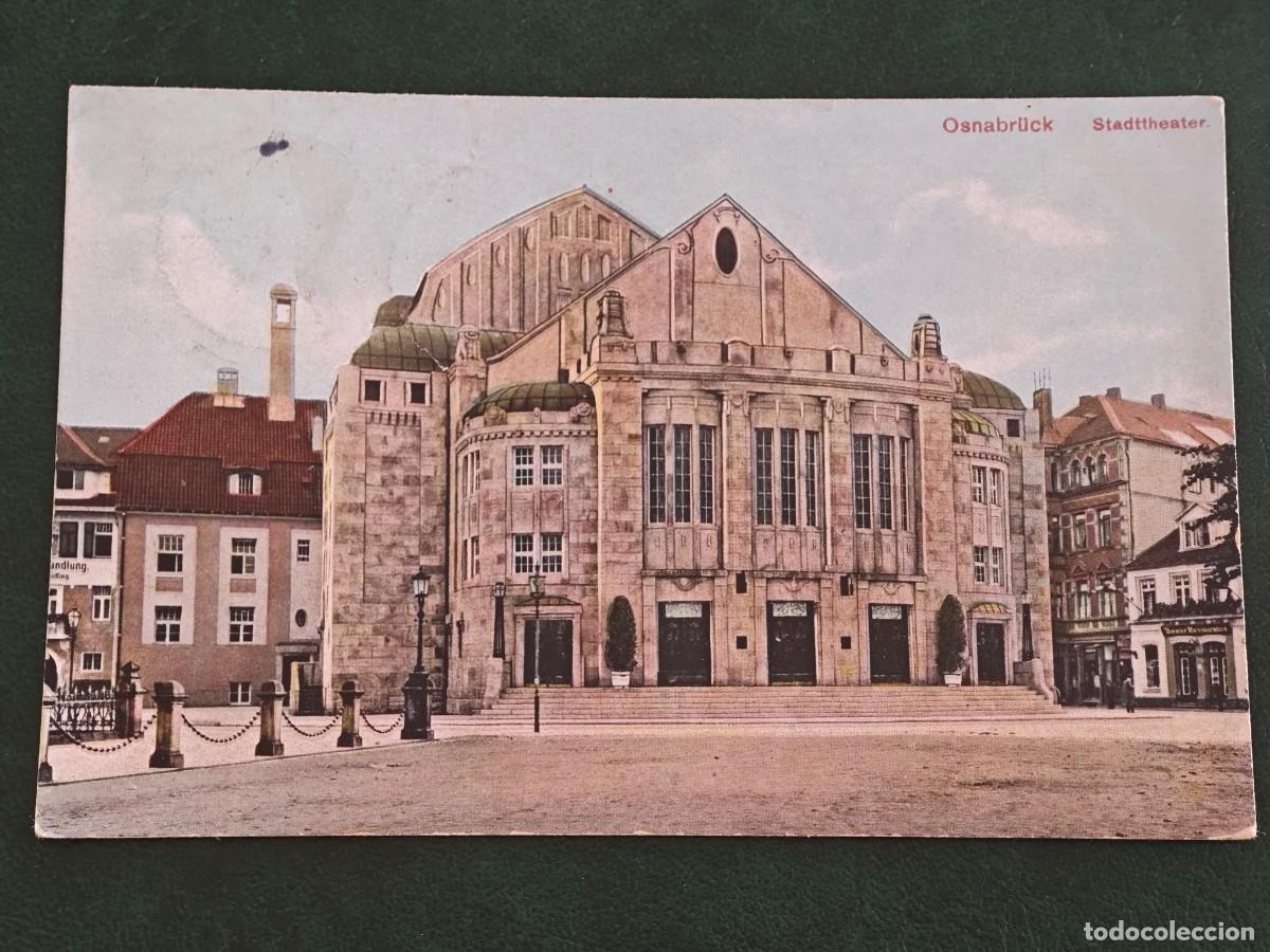 Cartoline: Postal Antigua de Alemania Osnabr&uuml;ck Stadtteater