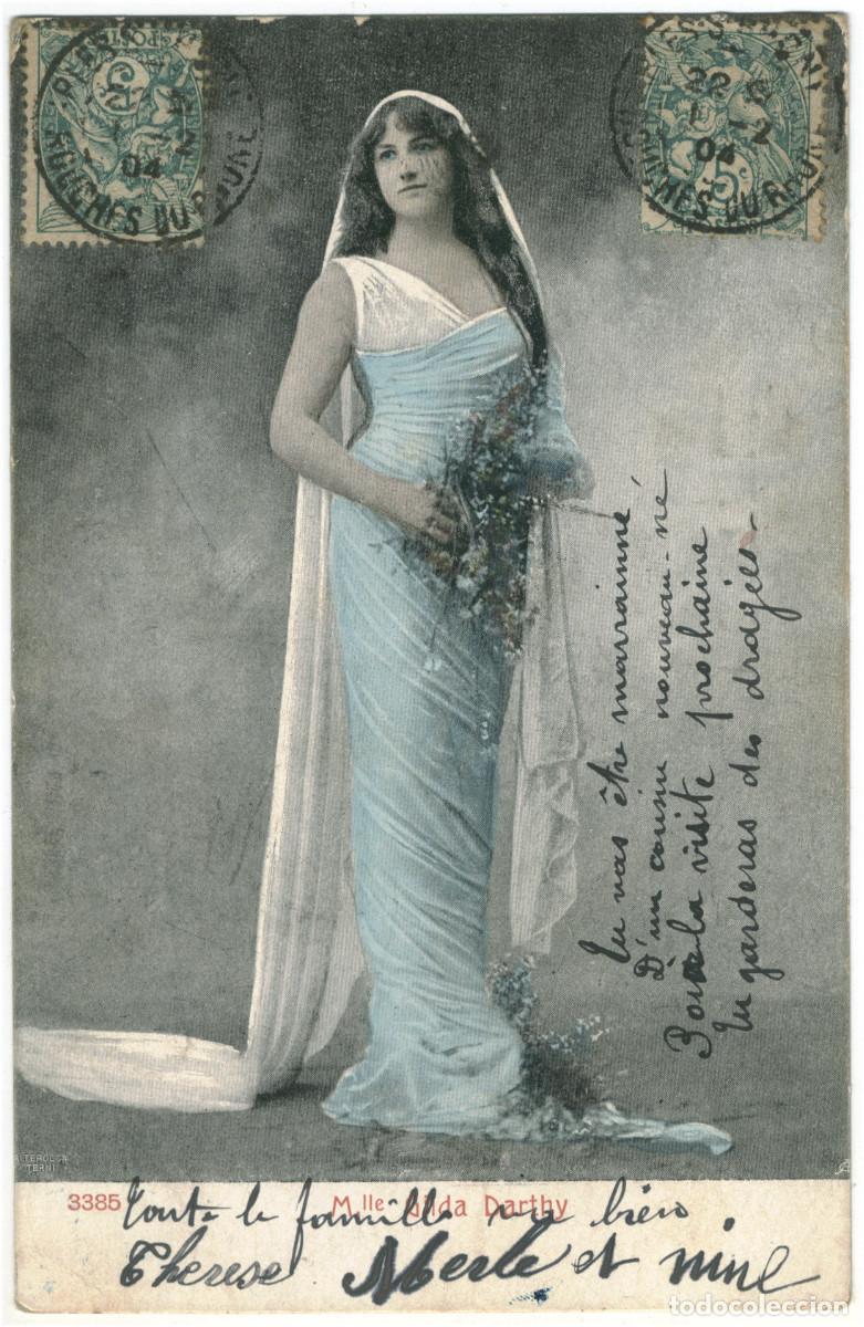Postkarten: Postal actriz DARTHY, Gilda_Alterocca Terni. 3885 (1904)