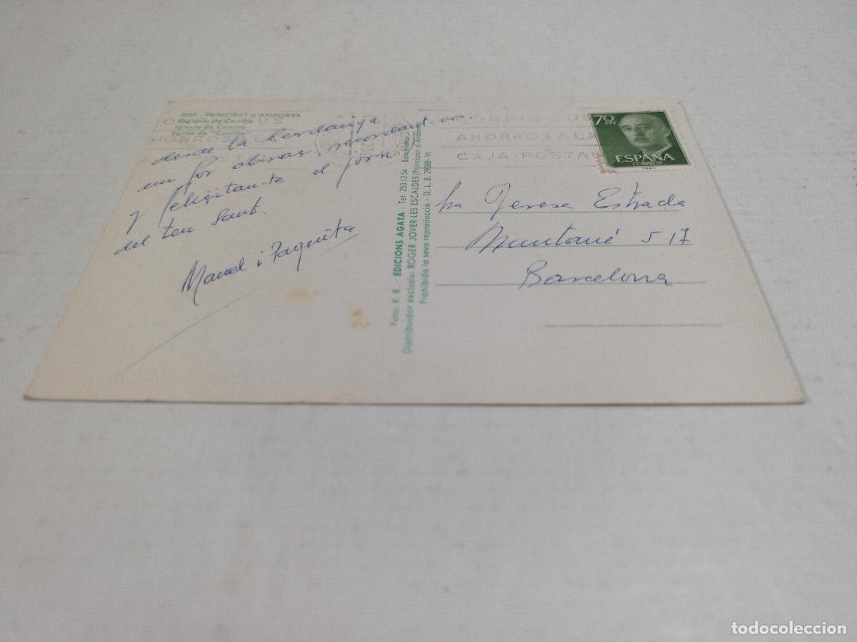 Postales: ANDORRA - POSTAL ESGL&Eacute;SIA DE CANILLO - Foto 2