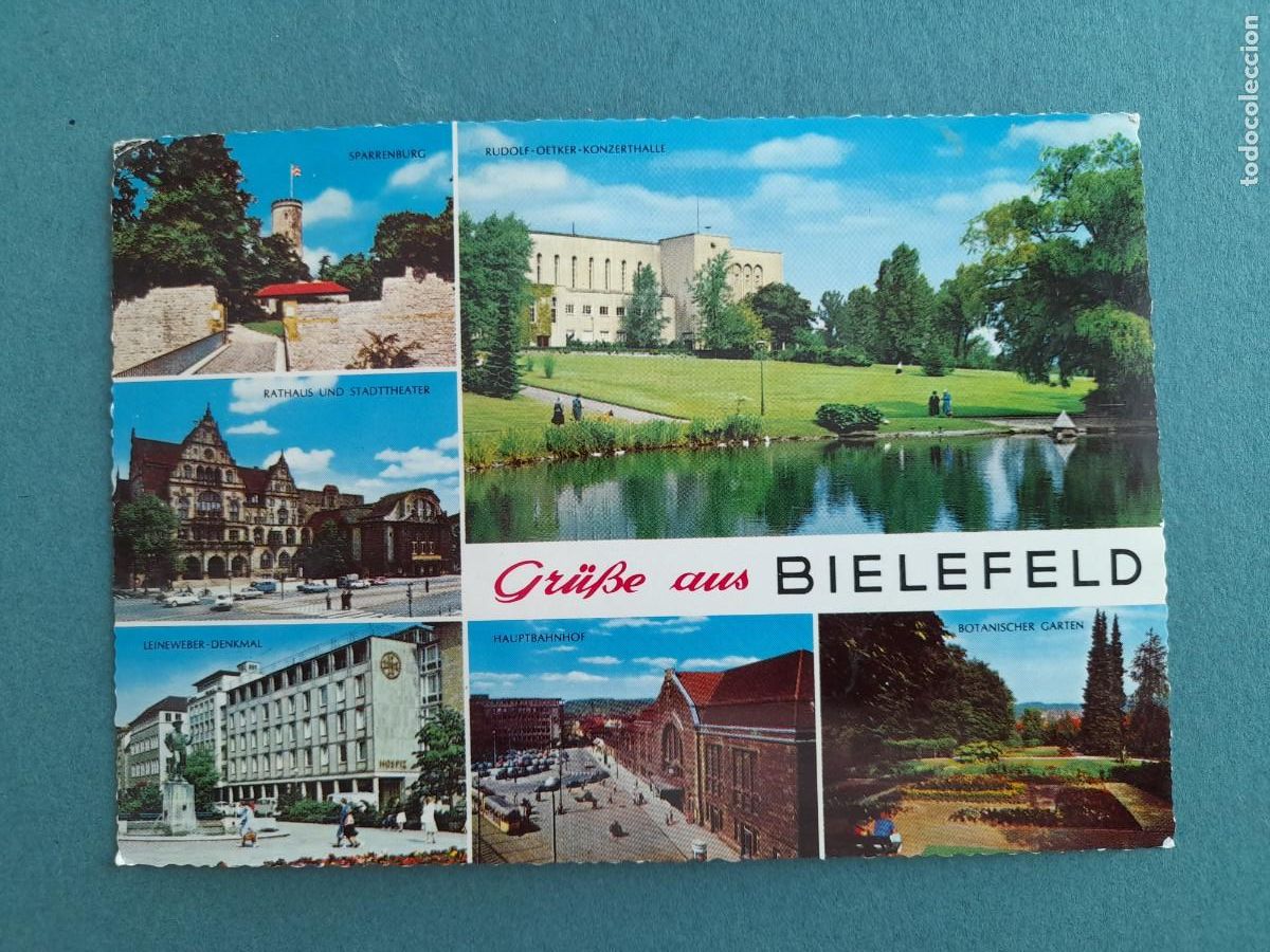 Postales: postal alemana: gr&uuml;sse aus bielefeld, krueger a&ntilde;os 70 aprox, circulada