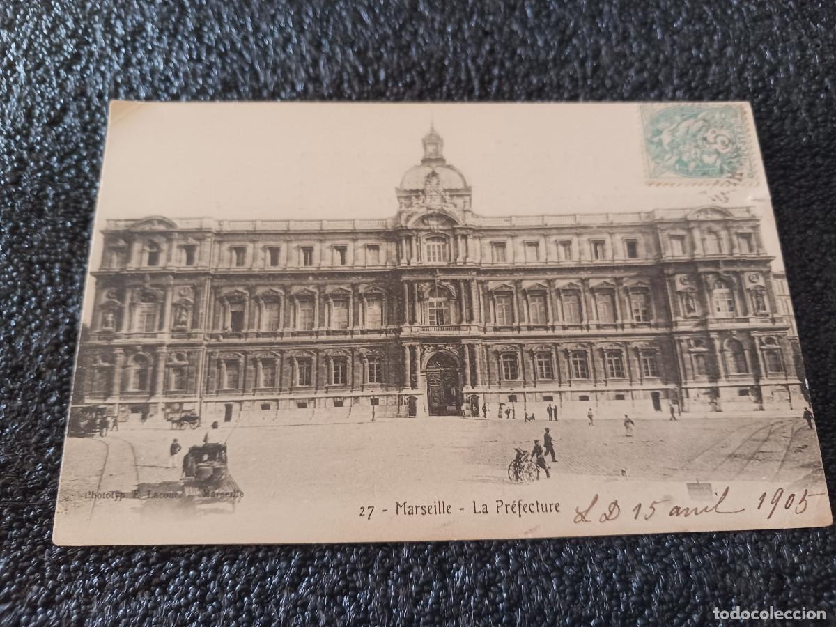 Postales: 27 marseille, la prefecture, circulada 1905 - Foto 1