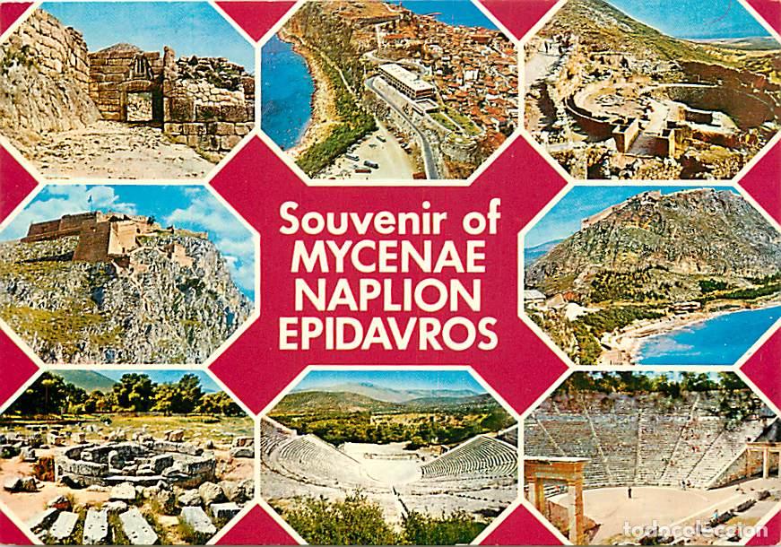 Cartoline: Gr&egrave;ce - Myc&egrave;nes - Mykhnai - Mycenae - Naplion - Epidauros - Multivues - Carte Neuve - CPM - Voir Sca