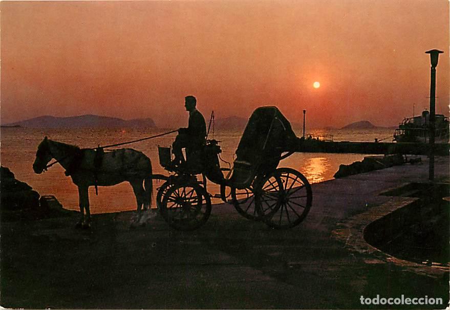 Cartoline: Gr&egrave;ce - Spetsai - Le lever du soleil - Chevaux - Carte Neuve - CPM - Voir Scans Recto-Verso