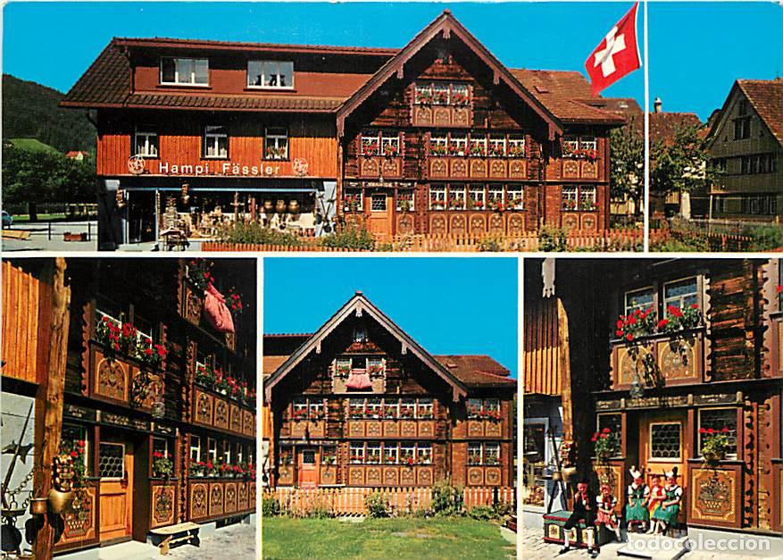 Cartes Postales: Suisse - AR Appenzell Rhodes-Ext&eacute;rieures - Bemaltes Haus des Glockensattlers - Hampi F&acirc;ssier, Engelg
