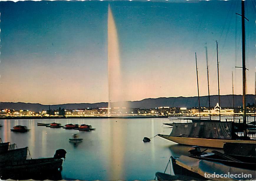 Cartes Postales: Suisse - GE Gen&egrave;ve - Gen&egrave;ve - Le Jet d'eau au cr&eacute;puscule - CPM - Carte Neuve - Voir Scans Recto-Vers