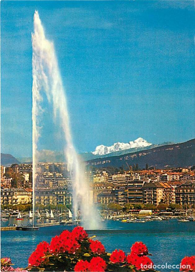 Cartes Postales: Suisse - GE Gen&egrave;ve - Gen&egrave;ve - Le Jet d'eau et le Mont Blanc - Fleurs - CPM - Carte Neuve - Voir Scan