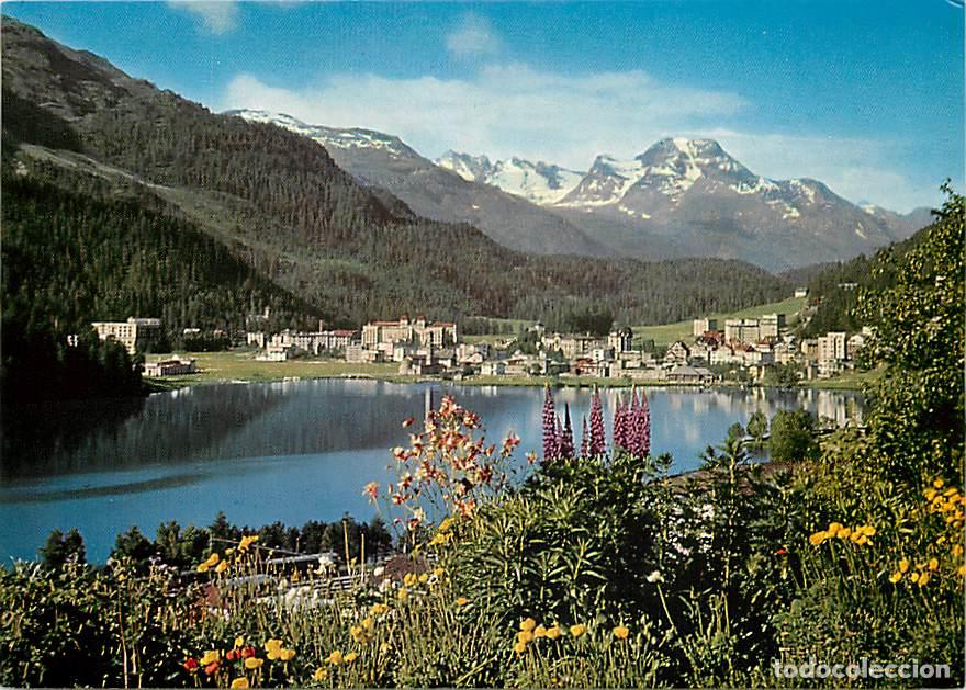 Cartes Postales: Suisse - GR Grisons - St.Moritz-Bad mit Piz La Margna - CPM - Carte Neuve - Voir Scans Recto-Verso
