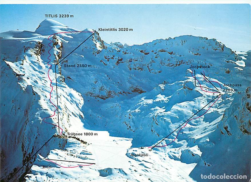 Postais: Suisse - NW Nidwald - Trubsee ob Engelberg, 1800 m - 6000 feet - Stand-Kleintitlis, 3020 m - CPM - C