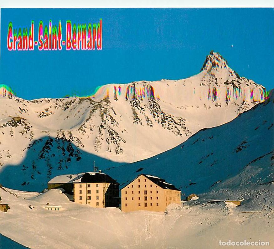 Postales: Suisse - VS Valais - Grand Saint Bernard - Le col avec l'hospice et la Pointe-de-Barasson - Hiver -