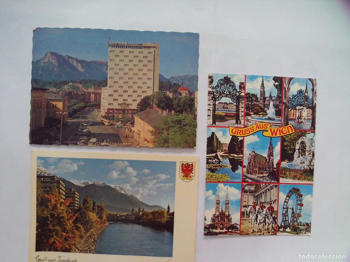 Postkarten: (LOTE 8 ) 3 TARJETAS POSTALES DE SUIZAEN COLOR CIRCULADAS