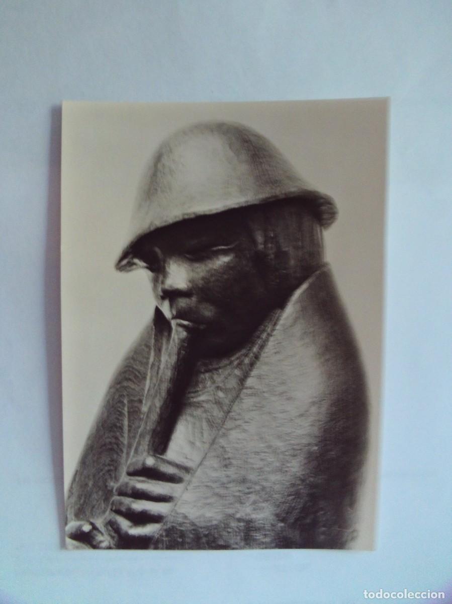 Postkarten: (LOTE 2 ) 1 TARJETA POSTAL DE ESCULTURA EN MADERA ERNST BARLACH (1870-1938)