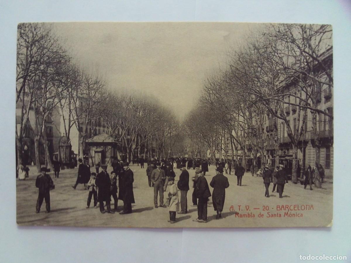 Postkarten: (LOTE 8) 2 TARJETAS POSTALES DE CATALU&Ntilde;A, RAMBLA Y PONS EN BLANCO Y NEGRO S/C