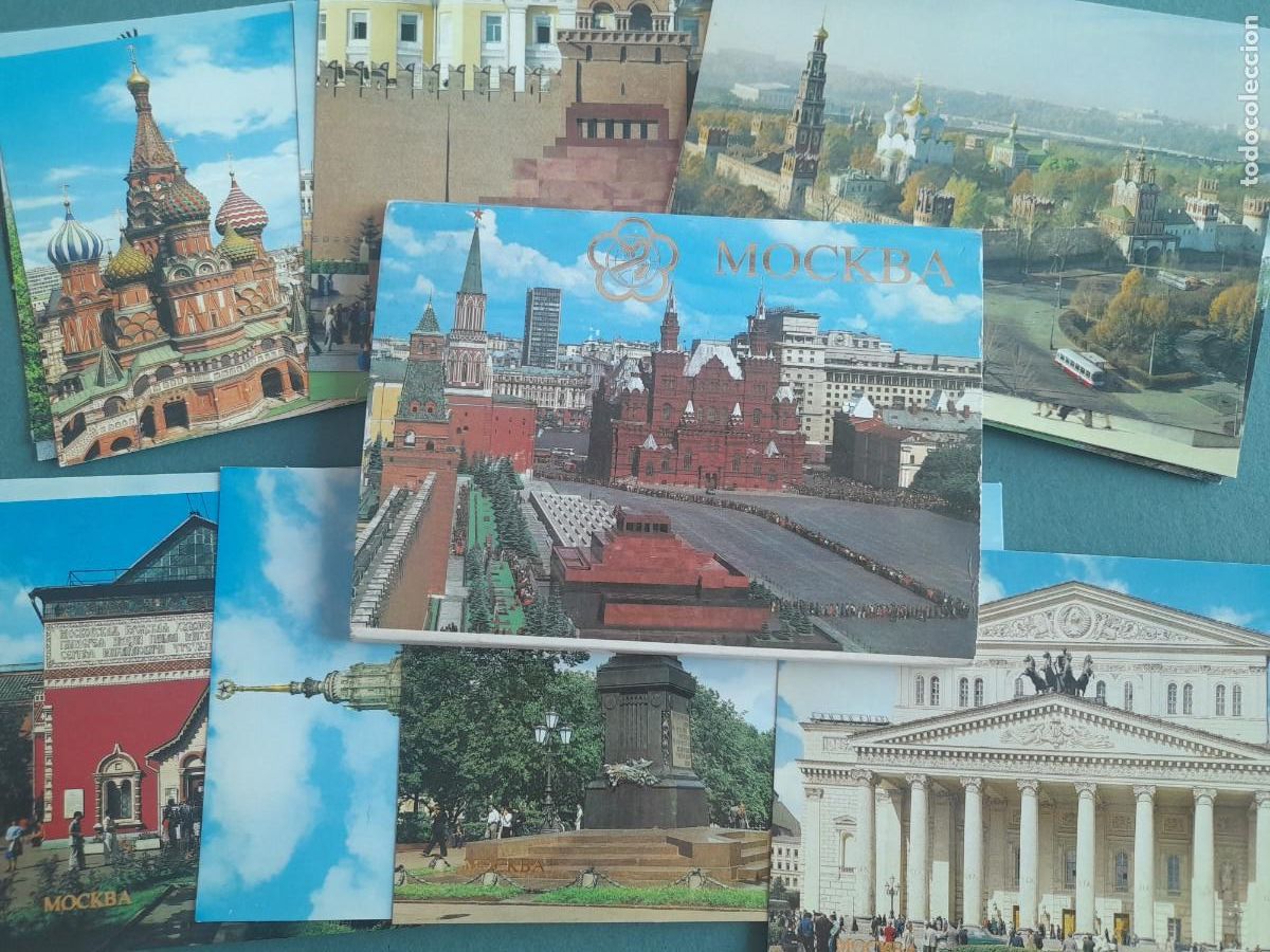 Postales: 18 postales moscu, union sovietica 1985