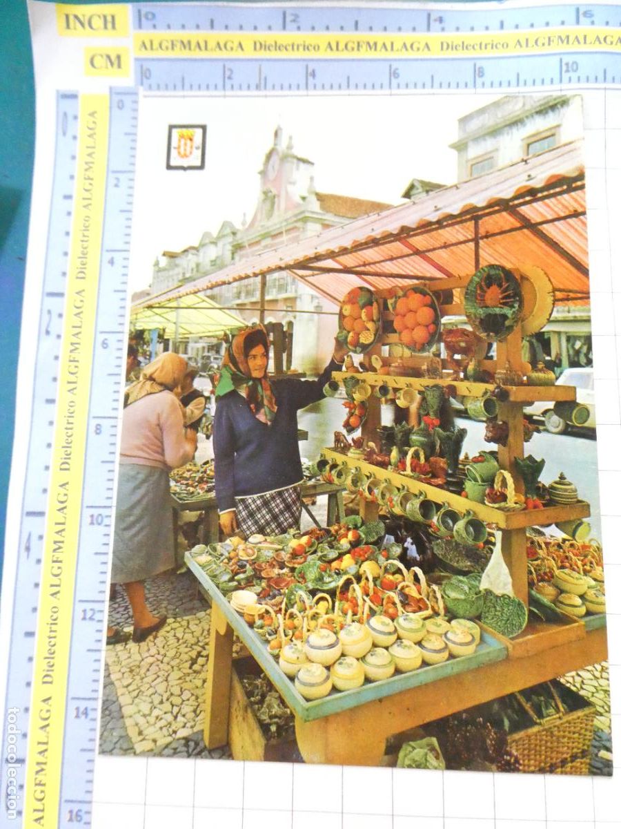 Postales: POSTAL DE PORTUGAL, CALDAS DA RAINHA MERCADO ARTESAN&Iacute;A CER&Aacute;MICA MUJER ARTESANA. 2435