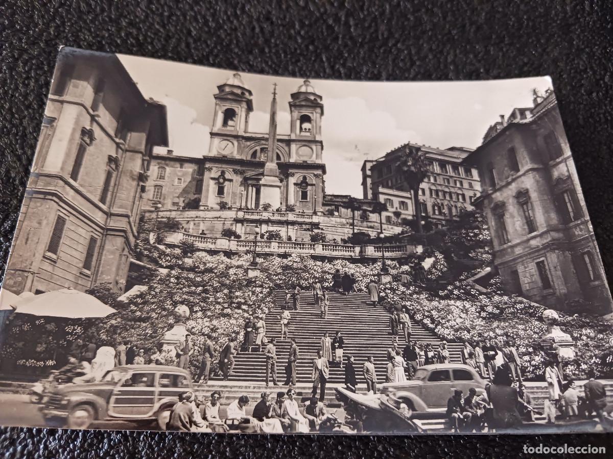Postales: roma piazza di spagna, circulada - Foto 1