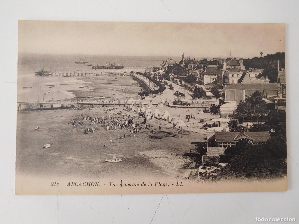 Postales: Francia. Arcachon. Vue generale de la plage. - Foto 1