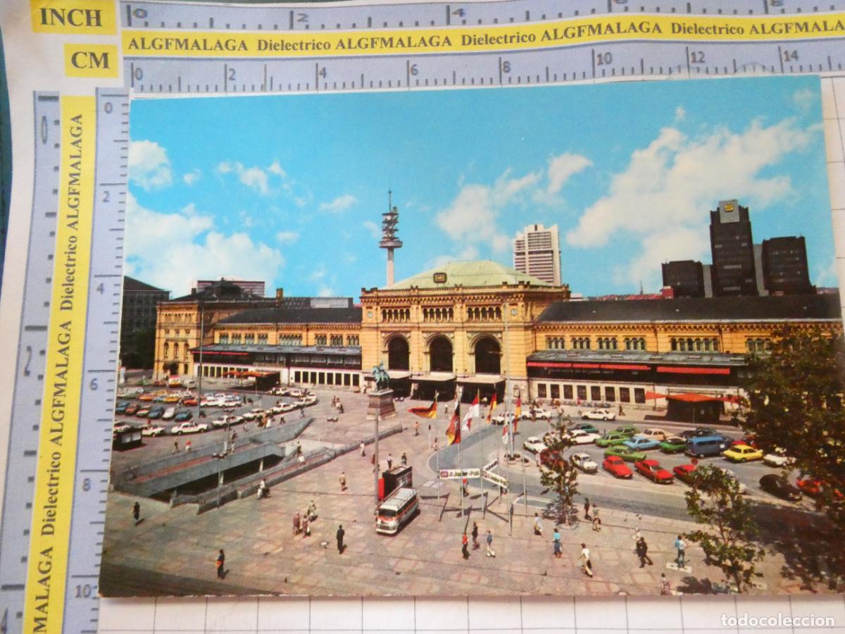 Postales: POSTAL DE ALEMANIA. HANNOVER ESTACI&Oacute;N DE FERROCARRILES FFCC. 1236