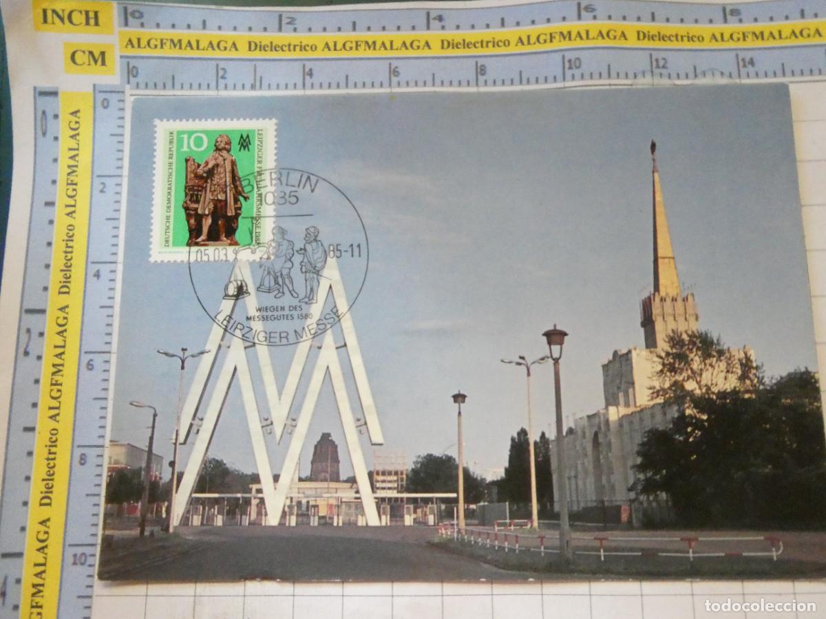 Postales: POSTAL DE ALEMANIA. LEIPZIG FERIA MUESTRAS 1985. 1246
